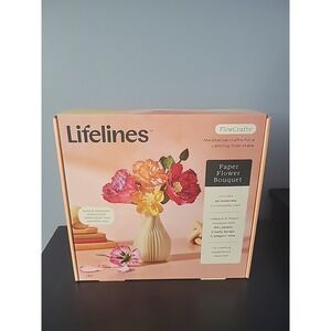 Lifelines Paper Flower Bouquet.  All Materials To Create A 5 Flower Bouquet.
